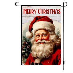 Santa Garden Flag